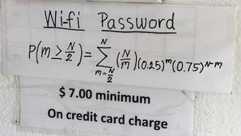 Thai-based restaurant in the US offers free Wi-Fi password in mathematical equation; social media users stumped