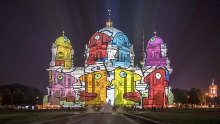 The Festival of Lights illuminates the Berlin skies