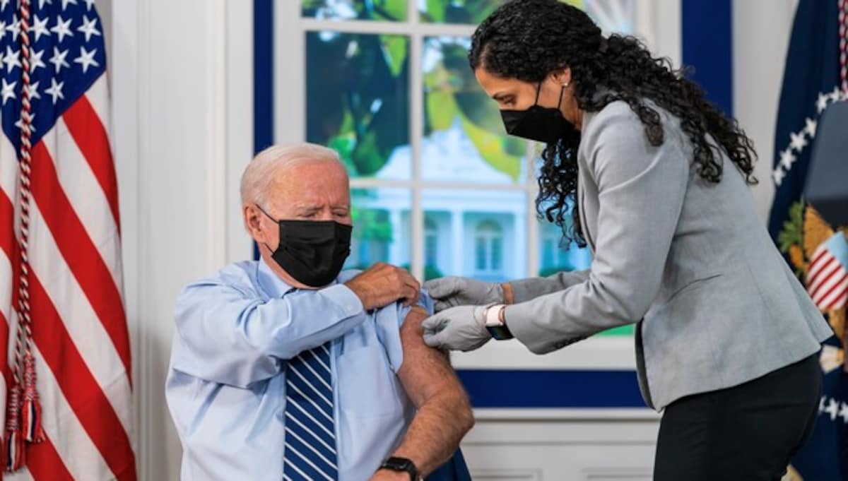 US President Biden gets COVID-19 vaccine booster shot
