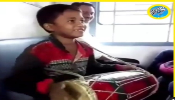 Boy plays dholak while singing Badshah's 'Abhi Toh Party Shuru Hui Hai'; video goes viral Boy plays dholak while singing Badshah's 'Abhi Toh Party Shuru Hui Hai'; video goes viral
