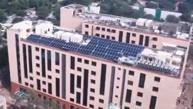 The two new multi-storey swanky office complexes at Kasturba Gandhi Marg and Africa Avenue will house 7,000 employees from the defence ministry and the armed forces. Image Courtesy: @PIB/Twitter