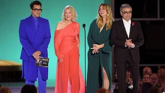 Emmy Awards 2021 highlights: Schitt's Creek reunion; Conan O'Brien crashes Stephen Colbert’s win