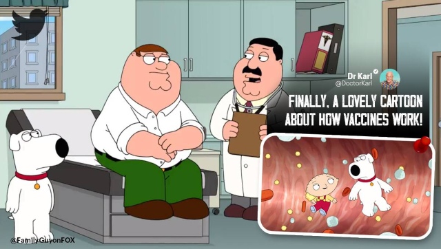 Animated series Family Guy's PSA on COVID-19 vaccines wins praise on social media Animated series Family Guy's PSA on COVID-19 vaccines wins praise on social media