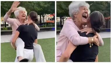 Watch: Woman carries 93-year-old grandmother while dancing with her; video goes viral