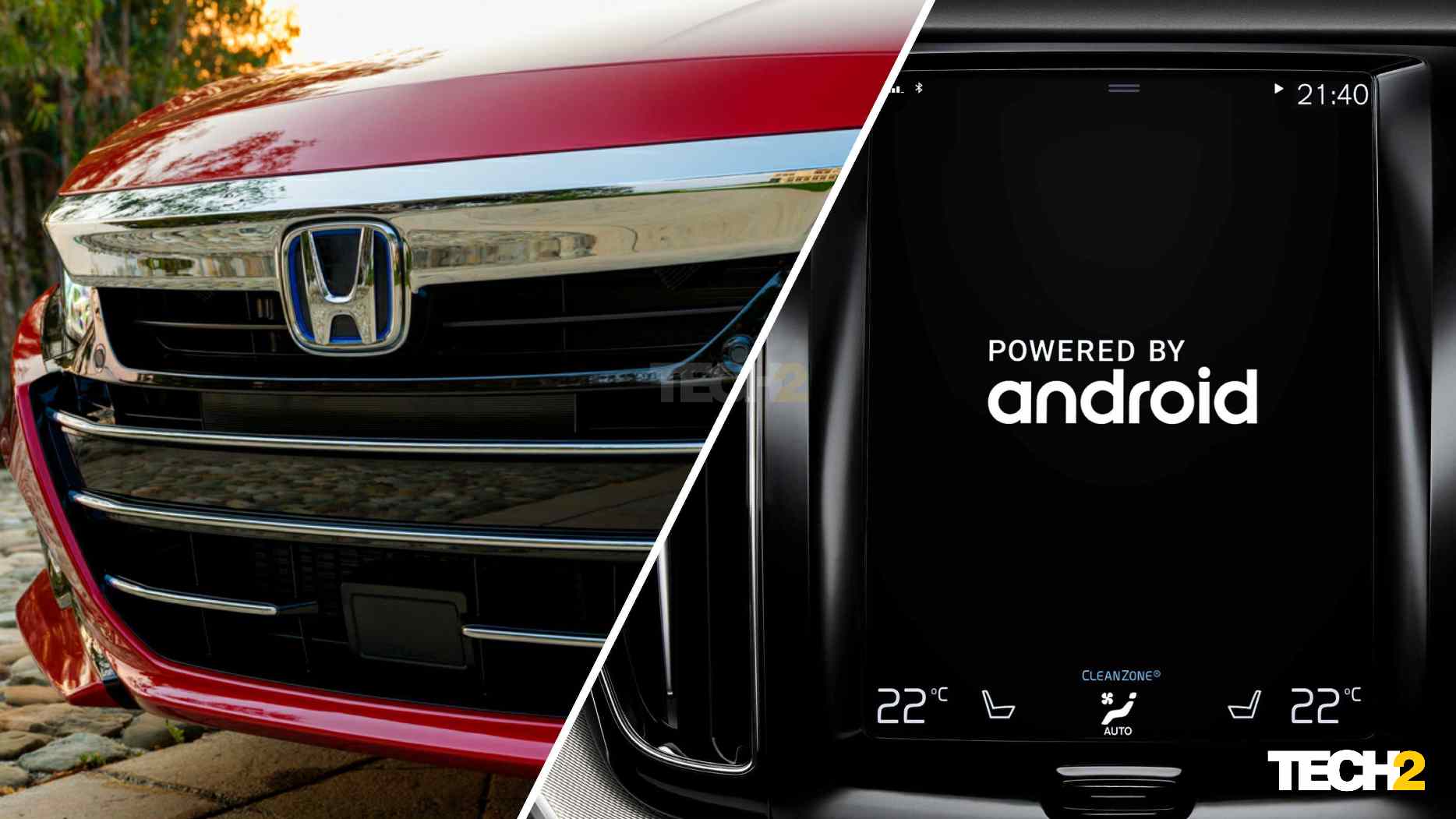 The first Honda to feature Android Automotive - an all-new vehicle - will be introduced in the US in the second half of 2022. Image: Honda and Volvo