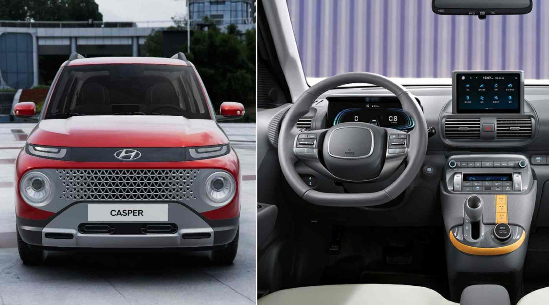 Hyundai Casper Interior Revealed Mini Suv Gets Adas Seven Airbags Flat Folding Driver Seat 