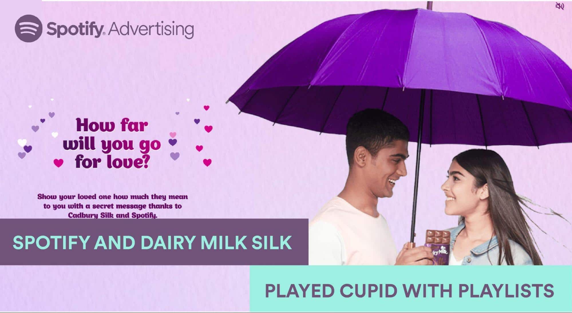 A cupid thing to do: Spotify and Dairy Milk Silk brought lovestruck couples together (and how!) A cupid thing to do: Spotify and Dairy Milk Silk brought lovestruck couples together (and how!)