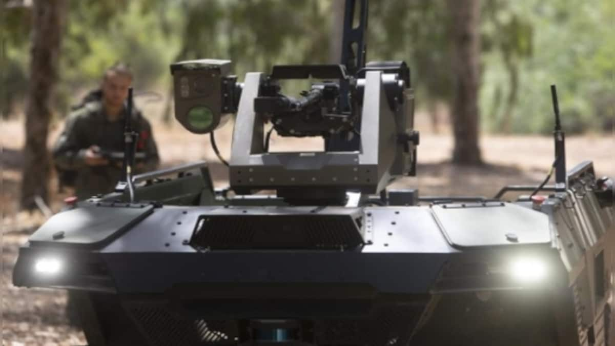 Israeli firm unveils remote-controlled armed robot to patrol volatile borders