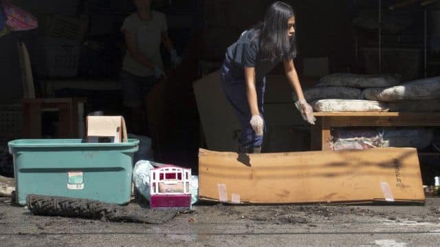 New Yorkers have joined the cleanup with many residents removing fallen debris from crushed cars. Residents say they are heartbroken by the spectacular flash flooding, with some saying their dreams have been shattered by Mother Nature. AFP