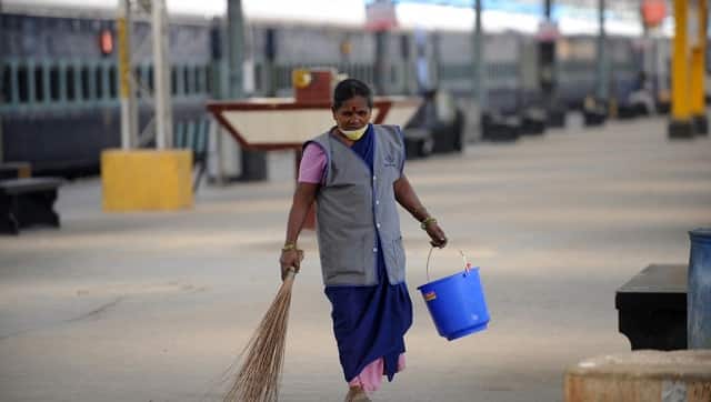 Even though women are 50% of the entire urban sanitation workforce in India, nearly all are engaged in low skilled jobs earning meagre salaries. AFP 
