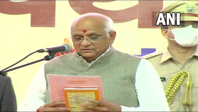 Bhupendra Patel swearing-in Updates: Modi wishes new Gujarat CM, appreciates Rupani for pro-people policies Bhupendra Patel swearing-in Updates: Modi wishes new Gujarat CM, appreciates Rupani for pro-people policies