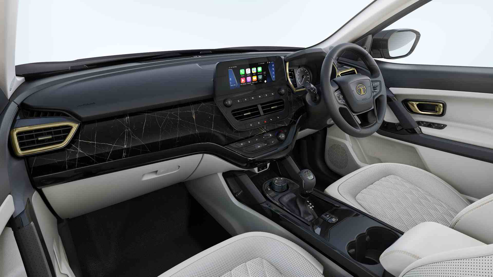 Seat ventilation and wireless Apple CarPlay and Android Auto are the big additions on the inside. Image: Tata Motors