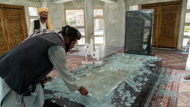 Taliban desecrate Ahmad Shah Massoud's tomb on 20th anniversary of his death, spark outrage on social media Taliban desecrate Ahmad Shah Massoud's tomb on 20th anniversary of his death, spark outrage on social media