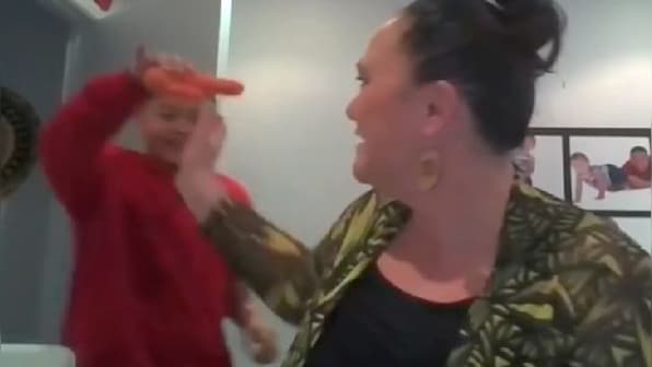 Watch: New Zealand minister's son interrupts live TV interview with a carrot; video goes viral