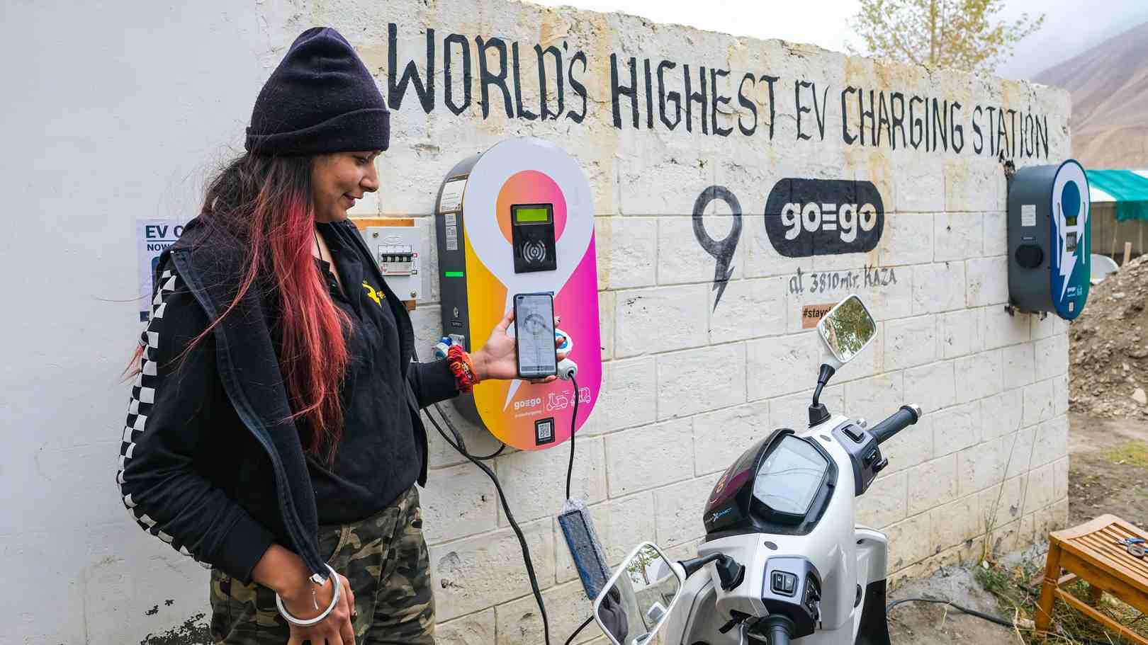 World&#39;s highest EV charging station opens in the Spiti Valley in Himachal Pradesh- Technology News, Firstpost