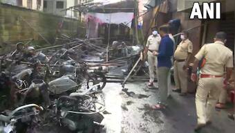 Fire breaks out at residential society in Mumbai's Kurla area, at least 20 bikes gutted