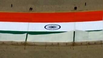 Gandhi Jayanti 2021: World’s largest Khadi national flag unveiled in Leh to mark occasion