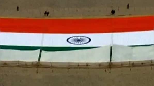 Gandhi Jayanti 2021: World’s largest Khadi national flag unveiled in Leh to mark occasion
