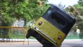 Watch: Chennai auto-rickshaw driver makes Guinness World Record by driving on two wheels for 2.2 km
