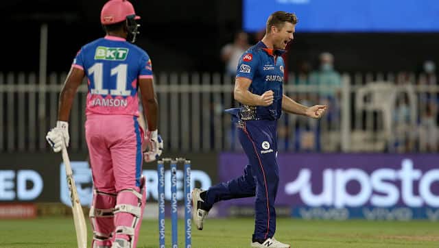 Rajasthan was sent to bat first and they struggled to get going. They kept losing wickets in regular intervals of time. Jimmy Neesham ended up taking three wickets for just 12 runs in his spell. Sportzpics