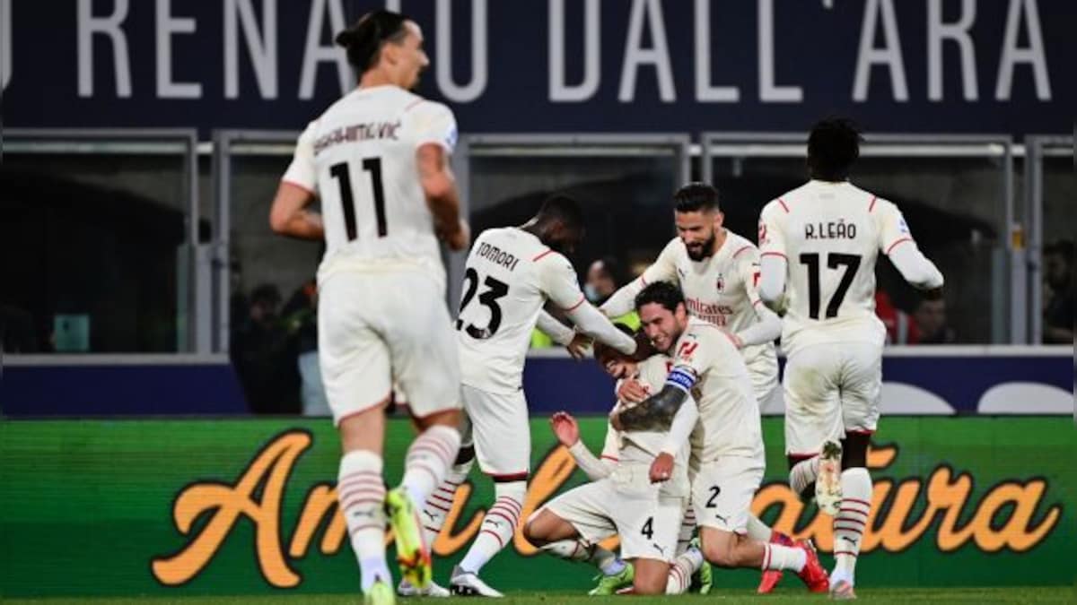 Serie A: AC Milan recover to beat nine-man Bologna 4-2, top league table