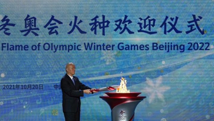 Olympic flame arrives in China ahead of 2022 Beijing Winter Games