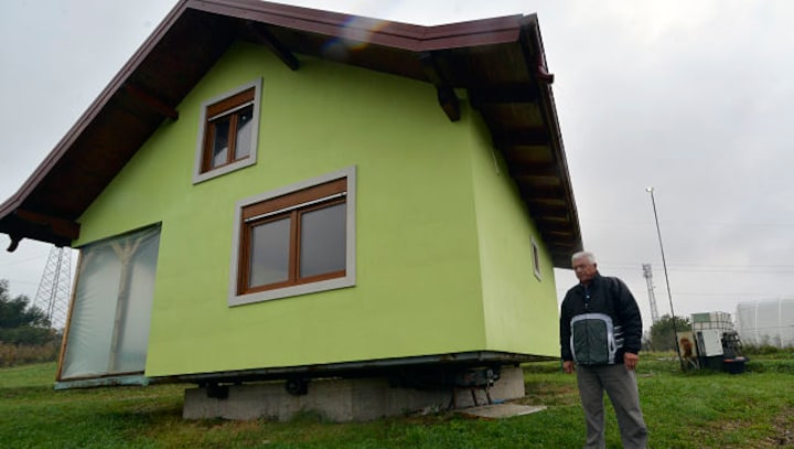 Bosnian man builds rotating house for wife so she can enjoy different views; see images here