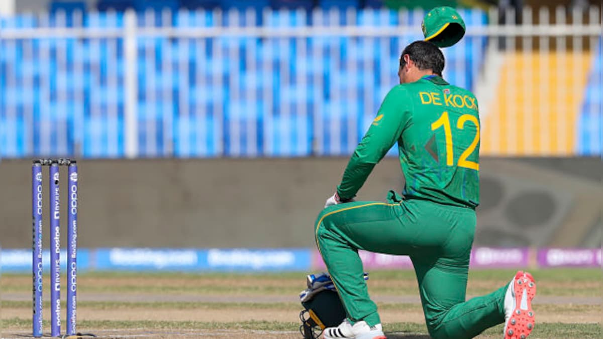 T20 World Cup 2021: Quinton de Kock takes the knee on return to the South African side