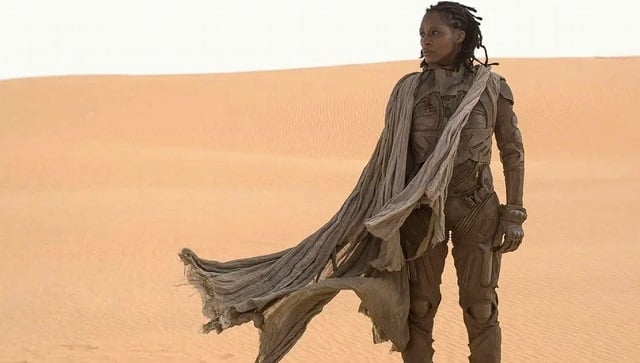 Sharon Duncan-Brewster as Liet-Kynes in Dune (2021). Courtesy Legendary Pictures/Warner Bros. Pictures