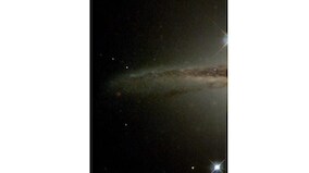 European Space Agency shares images of edge-on galaxy; leaves netizens amazed