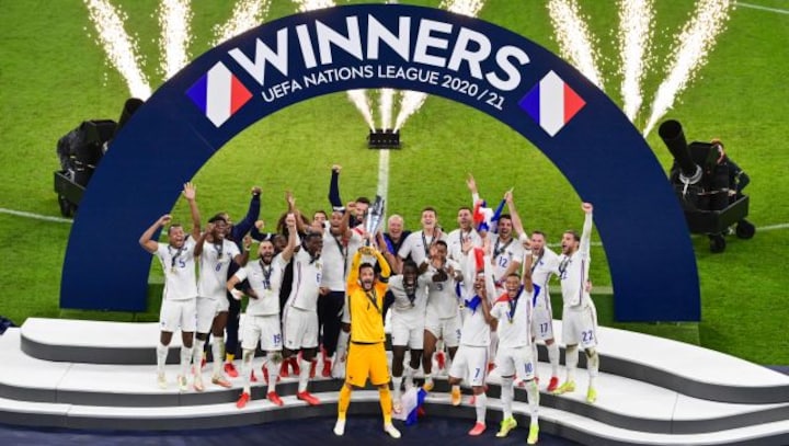 UEFA Nations League: Kylian Mbappe completes France comeback against Spain to win title