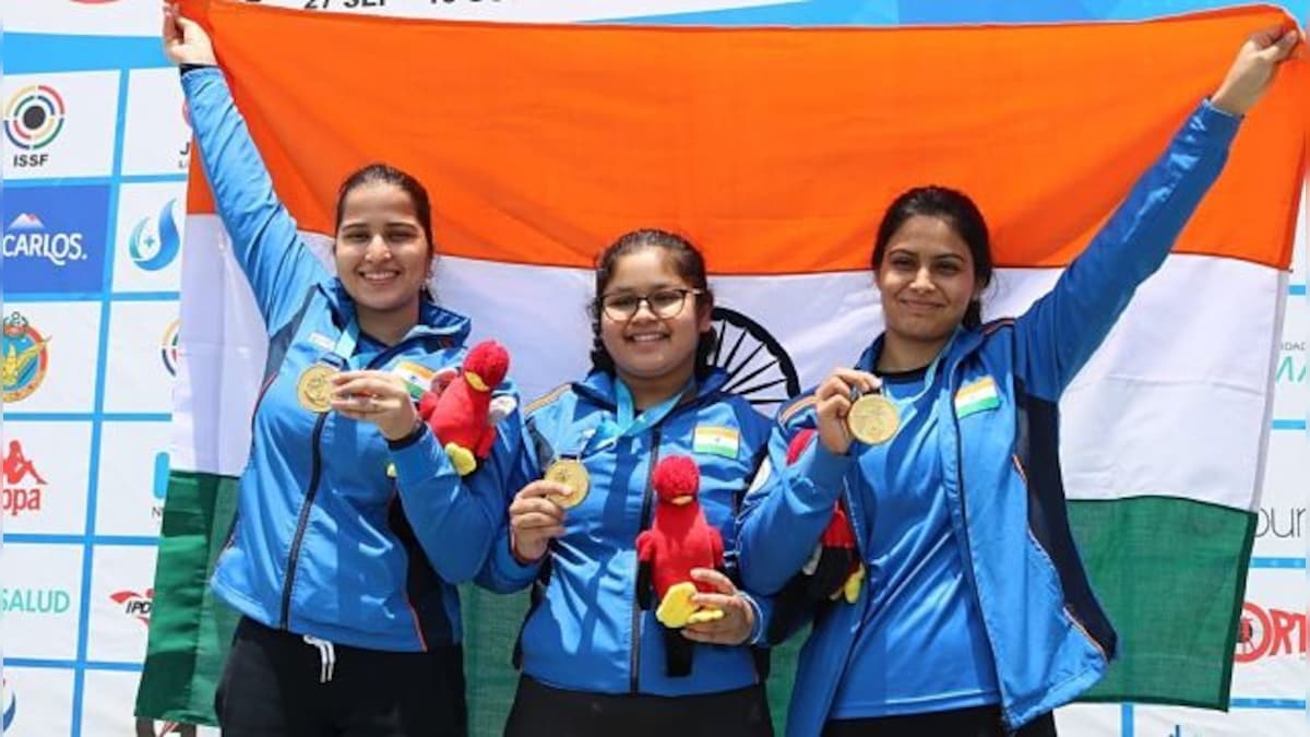 ISSF Junior World Championships: Manu Bhaker, Naamya Kapoor and Rhythm win 25m Pistol team gold