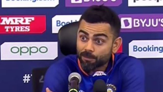 T20 World Cup 2021: Virat Kohli laughs off question on dropping Rohit Sharma after Pakistan defeat T20 World Cup 2021: Virat Kohli laughs off question on dropping Rohit Sharma after Pakistan defeat