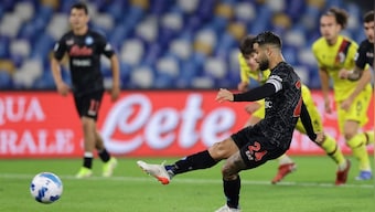 Serie A: Lorenzo Insigne penalty brace against Bologna takes Napoli back to league table peak
