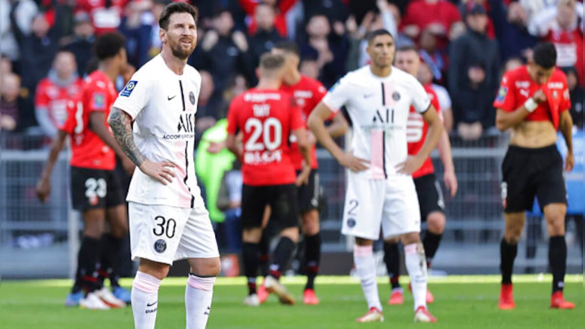 Ligue 1: PSG slump to 1st defeat of season at Rennes as Messi, Neymar and Mbappe fire blanks