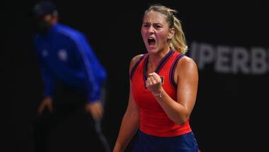 Transylvania Open: Marta Kostyuk thrashes Emma Raducanu, to face Simona Halep
