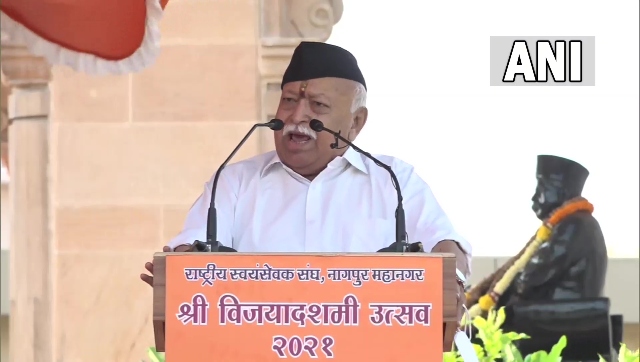 In Vijaya Dashami speech, RSS chief Mohan Bhagwat talks about J&K situation, slams OTT platforms In Vijaya Dashami speech, RSS chief Mohan Bhagwat talks about J&K situation, slams OTT platforms