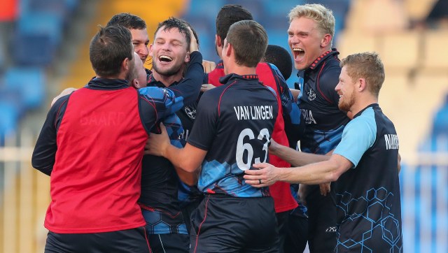 T20 World Cup 2021: Gerhard Erasmus guides Namibia to Super 12 with historic win over Ireland T20 World Cup 2021: Gerhard Erasmus guides Namibia to Super 12 with historic win over Ireland