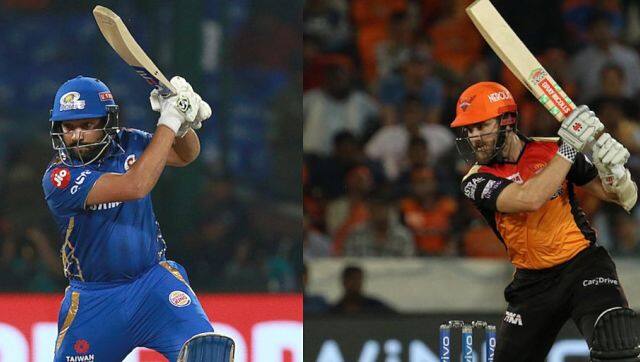 File image of MI captain Rohit Sharma (R) and SRH captain Kane Williamson. Sportzpics
