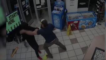 Watch: Marine veteran foils armed-robbery bid at Arizona gas station