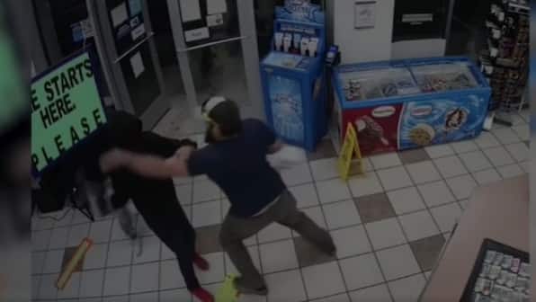 Watch: Marine veteran foils armed-robbery bid at Arizona gas station