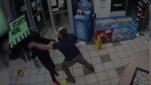 Watch: Marine veteran foils armed-robbery bid at Arizona gas station Watch: Marine veteran foils armed-robbery bid at Arizona gas station
