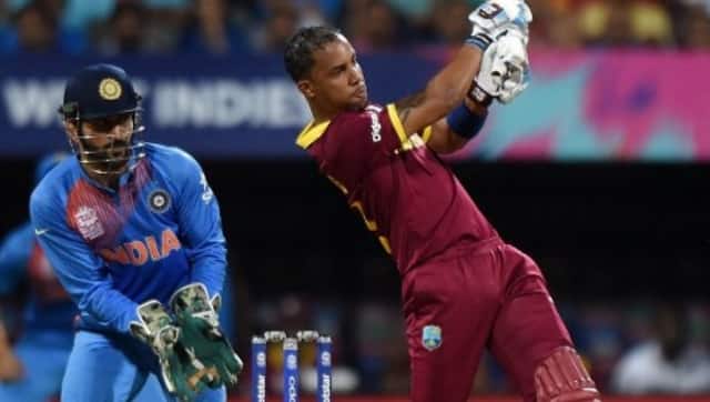 Lendl Simmons’ match-winning innings guided West Indies to a seven-wicket win over India. Image: AFP/File