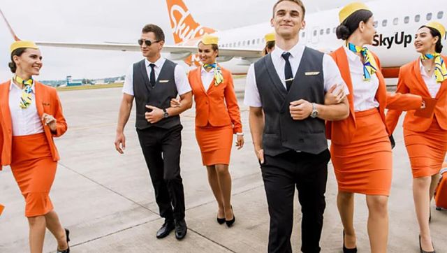 Ukrainian Airline SkyUp swaps high heels, pencil skirts for sneakers and trousers Ukrainian Airline SkyUp swaps high heels, pencil skirts for sneakers and trousers