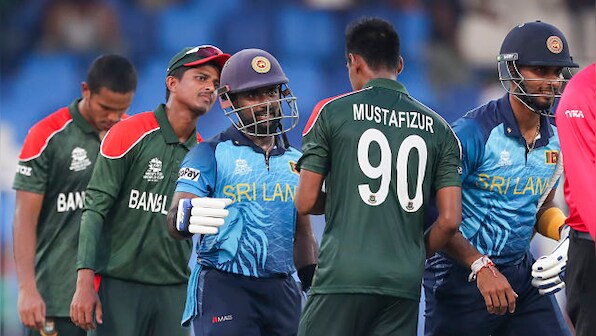 T20 World Cup 2021 Photos: Sri Lanka ride on Charith Asalanka's unbeaten 80 to edge past Bangladesh