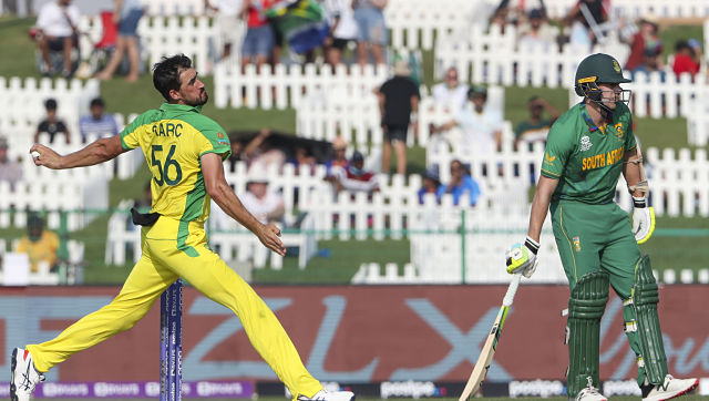 T20 World Cup 2021: Australia pacer Mitchell Starc seen limping off with an injured leg during training T20 World Cup 2021: Australia pacer Mitchell Starc seen limping off with an injured leg during training