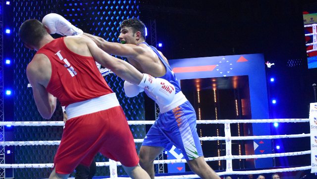Boxing Men's World Championships: Sumit sails into pre-quarters after outpunching Abdumalik Boltaev Boxing Men's World Championships: Sumit sails into pre-quarters after outpunching Abdumalik Boltaev