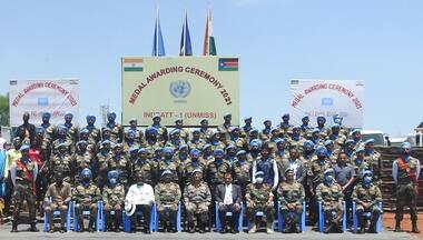 Over 800 Indian peacekeepers with United Nations Mission in South Sudan honoured with UN medals for service