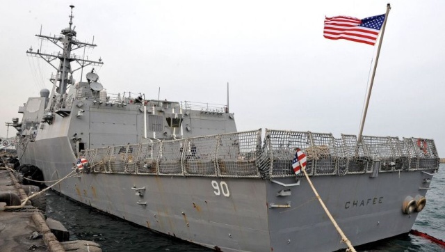 Russia says its warship prevented US destroyer entering its waters; Washington denies claim Russia says its warship prevented US destroyer entering its waters; Washington denies claim