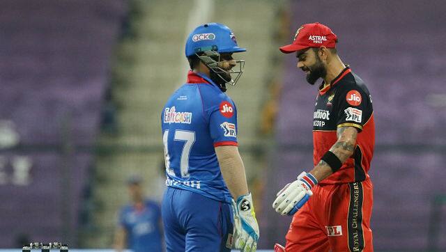  Virat Kohli of Royal Challengers Bangalore and Rishabh Pant of Delhi Capitals. Sportzpics for BCCI